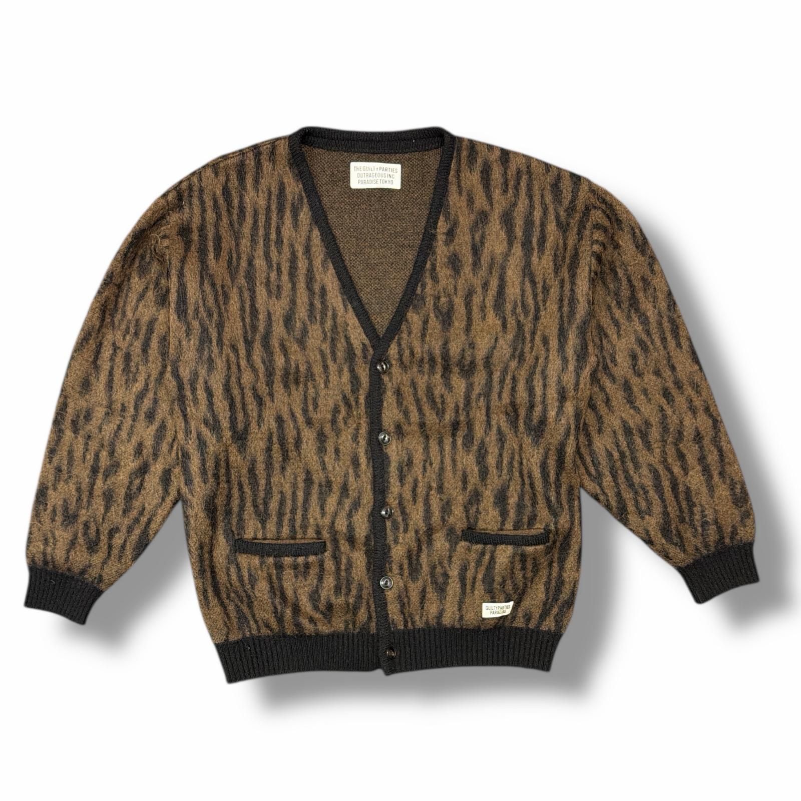 WACKO MARIA 21 AW LEOPARD MOHAIR モヘヤ ニット ワコマリア キャメル XL 6272 M