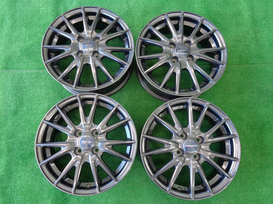 5.5 J-15インチ 4 H 100 42 ヴェルヴァスポルト ホイール 4本 アクアなどに♪