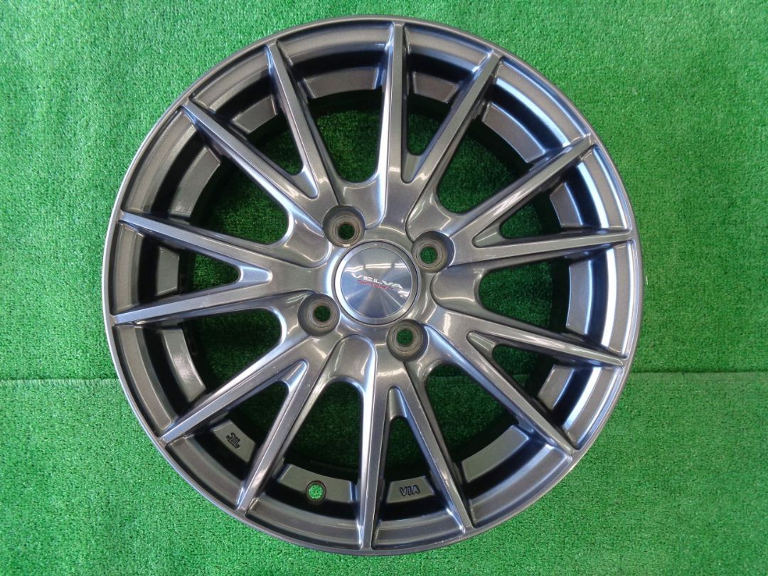 5.5 J-15インチ 4 H 100 42 ヴェルヴァスポルト ホイール 4本 アクアなどに♪