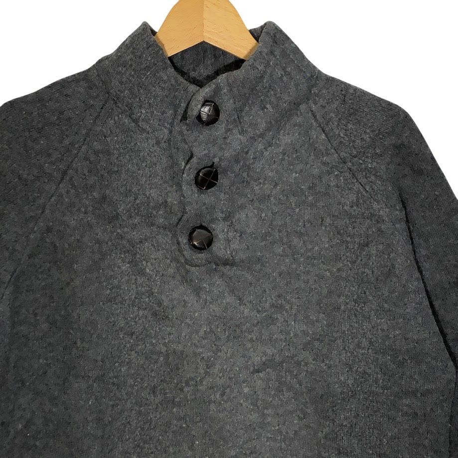Barbour バブアー ヘンリーネック くるみボタン ラムウール ニット 