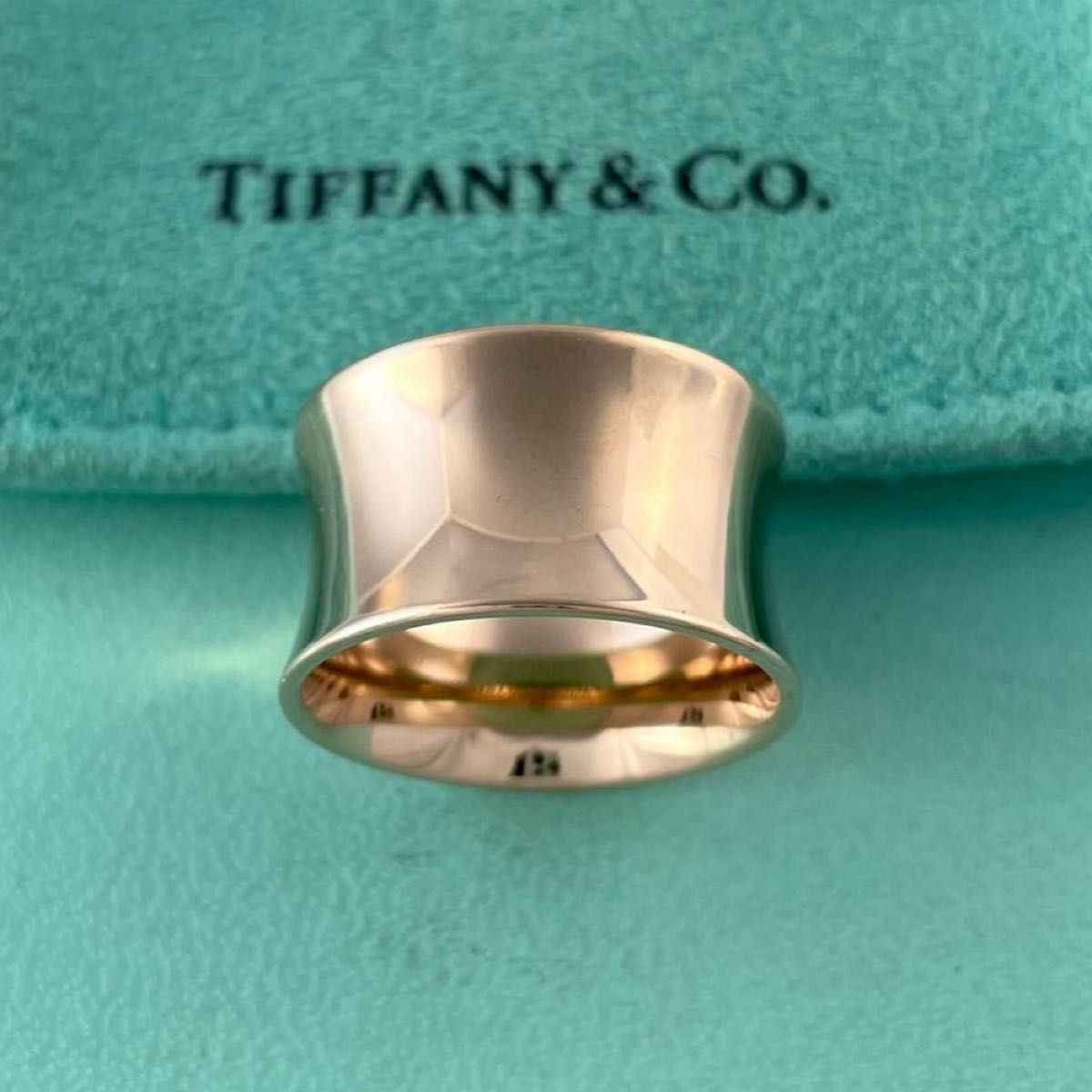 ティファニー 希少 12号 ワイド リング ルベドメタル YE3fe - メルカリ