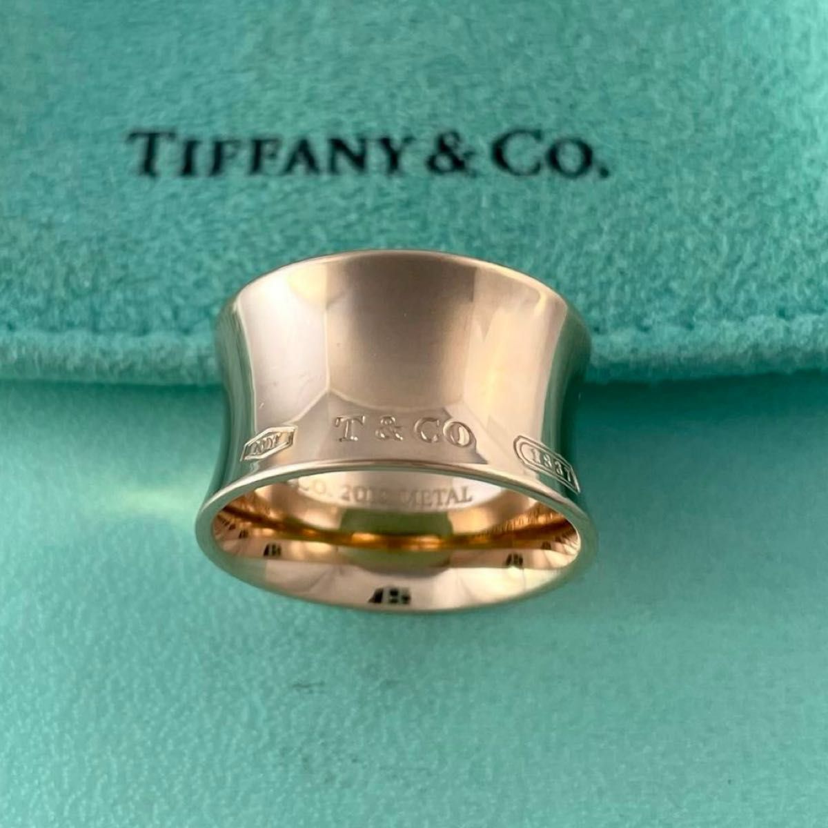 ティファニー 希少 12号 ワイド リング ルベドメタル YE3fe - メルカリ