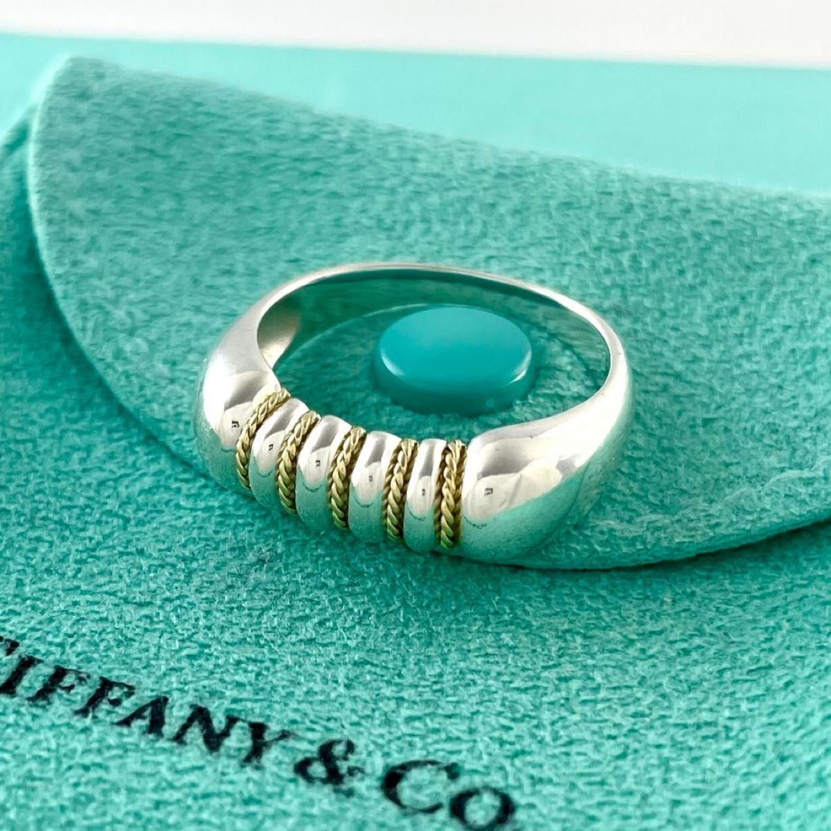 ティファニー 17.5号 ツイスト 925 750 コンビ リング XW7fe - メルカリ