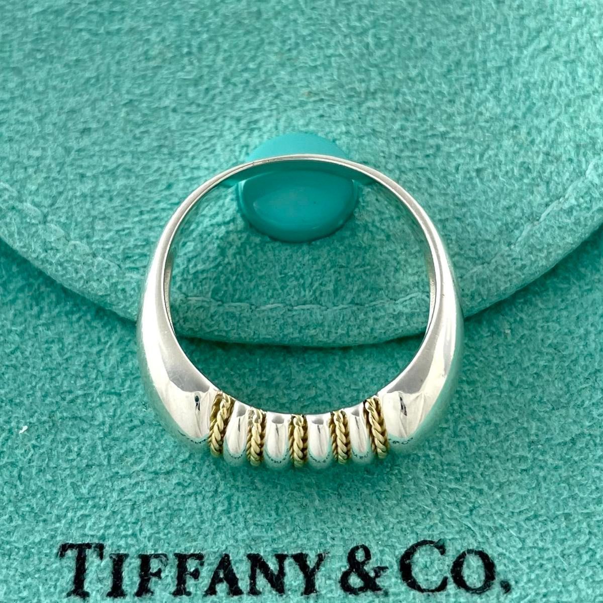 ティファニー 17.5号 ツイスト 925 750 コンビ リング XW7fe - メルカリ