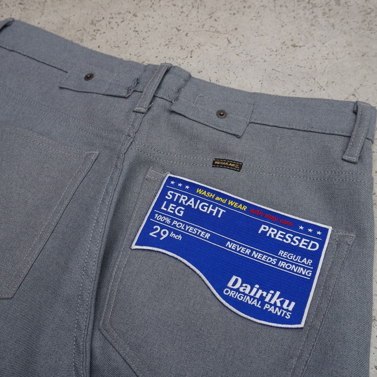 DAIRIKU ダイリク Straight Pressed Pants ストレート プレスド パンツ