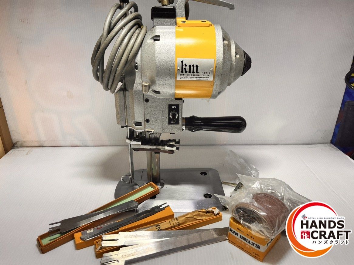 KM 小型竪刃裁断機 KS-EU 100 V クロスカッティングマシン 通電 のみの 結線有