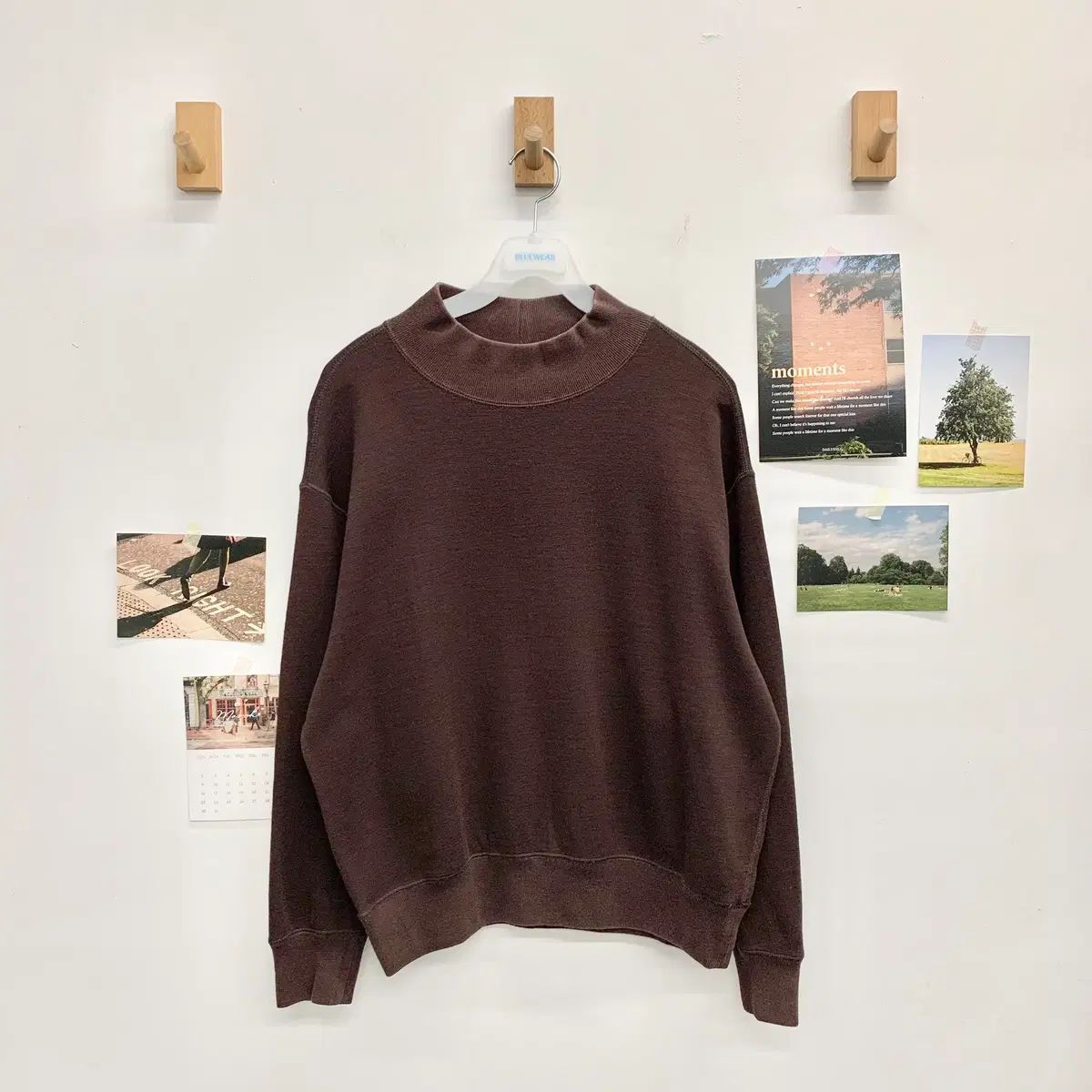 W 2 MHL マーガレットハウエル モクネック スウェットシャツ