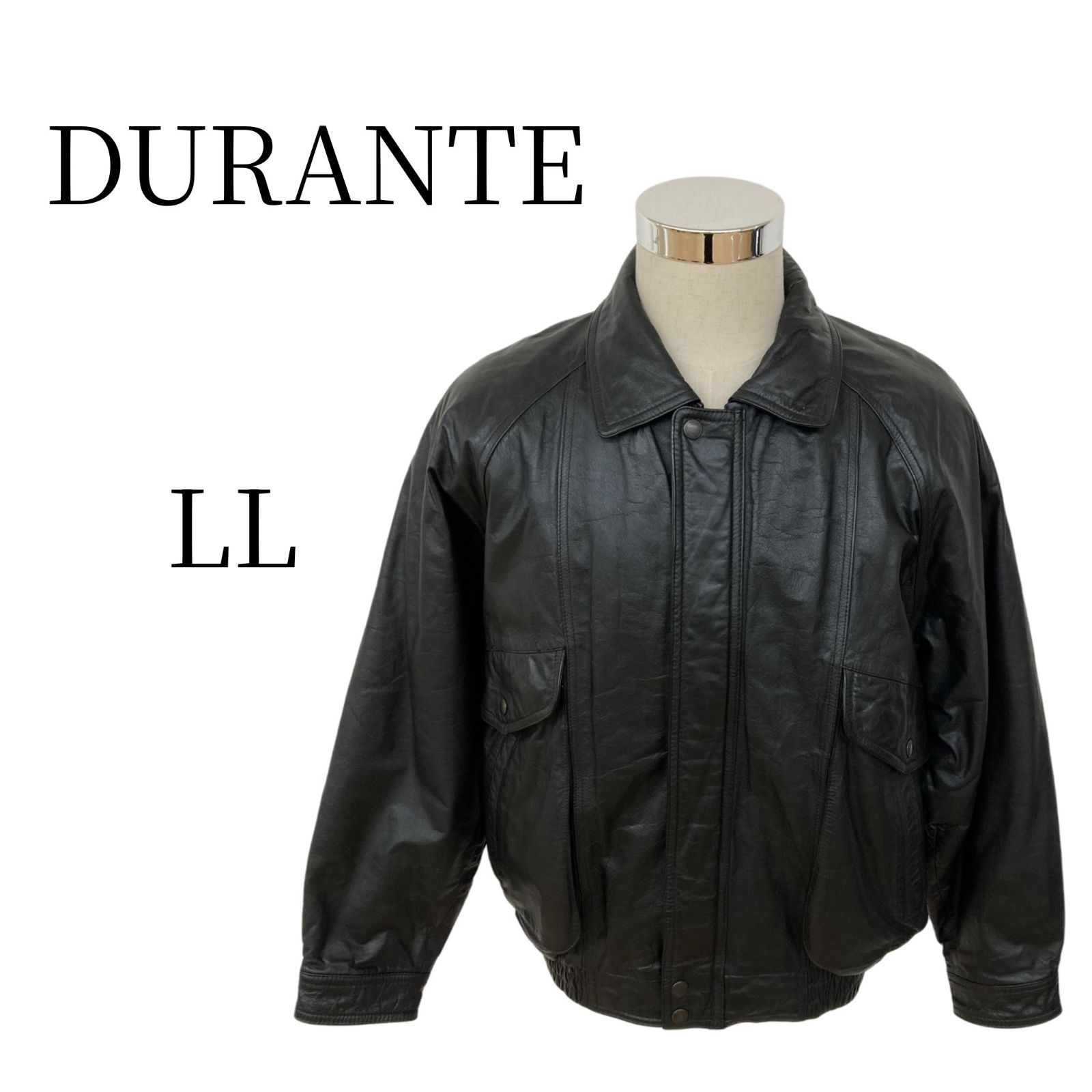 DURANTE デュランテ 黒 ジャケット アウター XL LL PSP 21-32