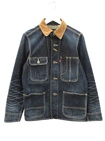 EIGHT G エイトジー デニムカバーオール ジャケット 8 JK 01 A 38 インディゴブルー 色落ち加工 加工 アウター