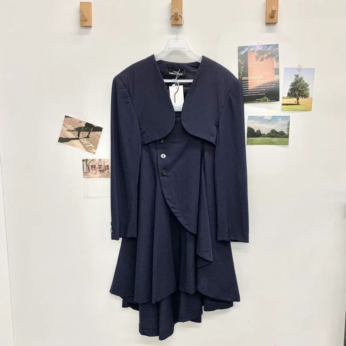 W M 80 s コム デ ギャルソン トリコット ネイビー セットアップ