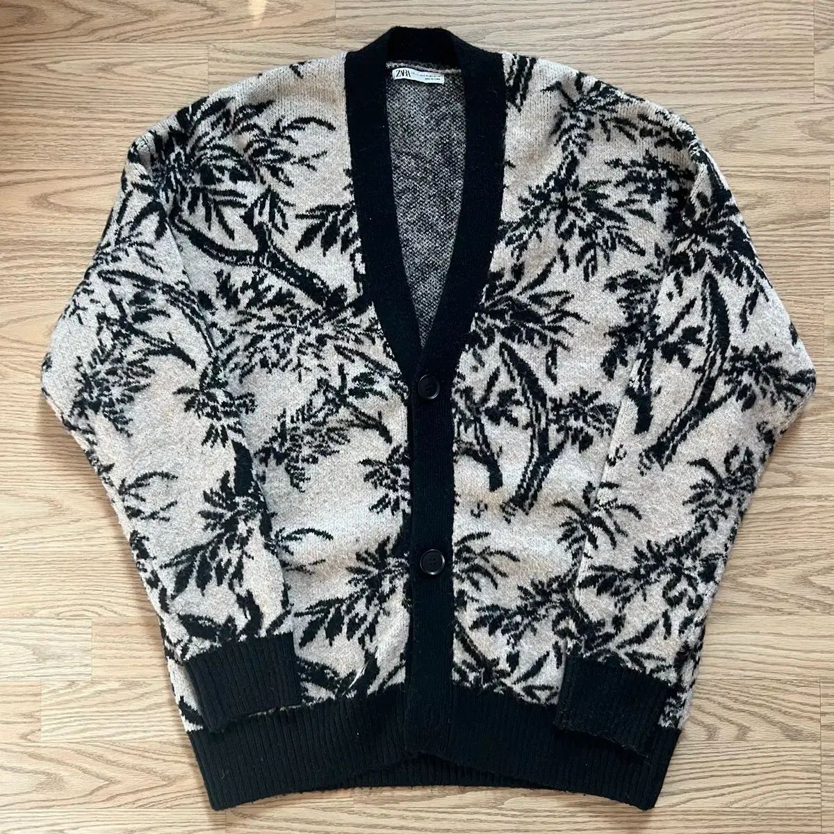 ZARA ザラ パータン ニット カーディガン