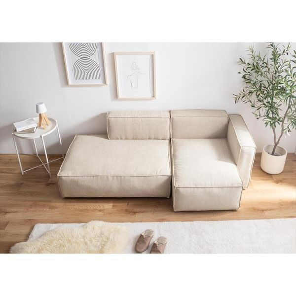 ソファ 幅112 cm ローソファ ひじ掛けなし 1 5人掛けソファ 低めソファ ゆったり シンプル おしゃれ かわいい リビング ワンルーム 1人暮らし スエード北欧 コーナーソファ