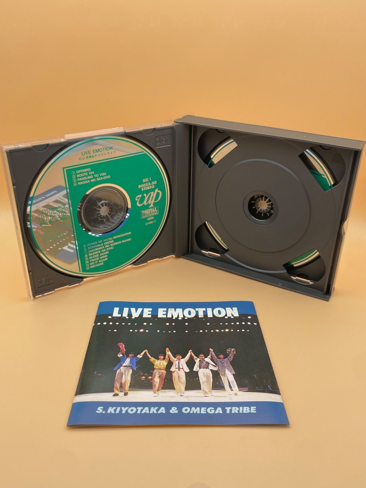 帯付 杉山清貴 & オメガトライブ CD ライヴ・エモーション LIVE