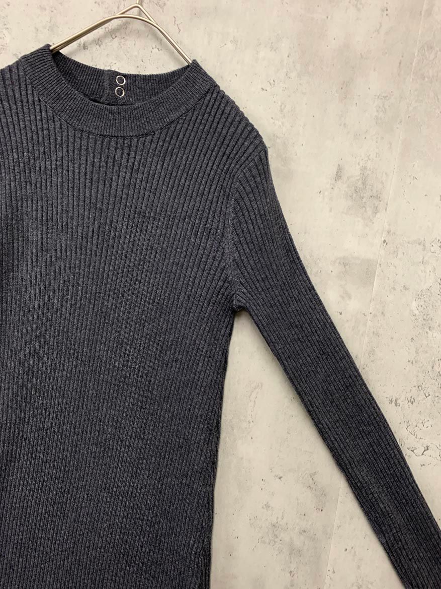 anuke アンヌーク リブニット ワンピース size 36 チャコール ◎レディース