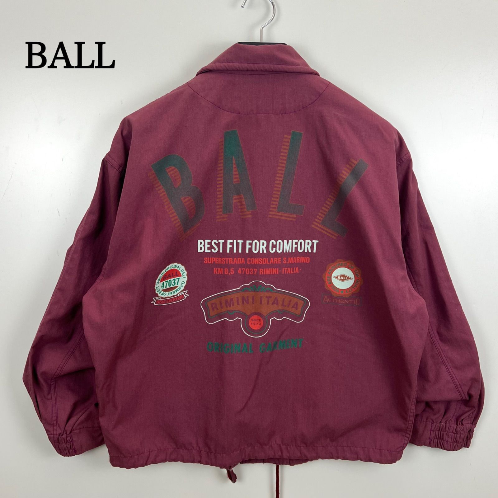 BALL 90s BASIC archive BACK print cotton jacket 48 ボール 