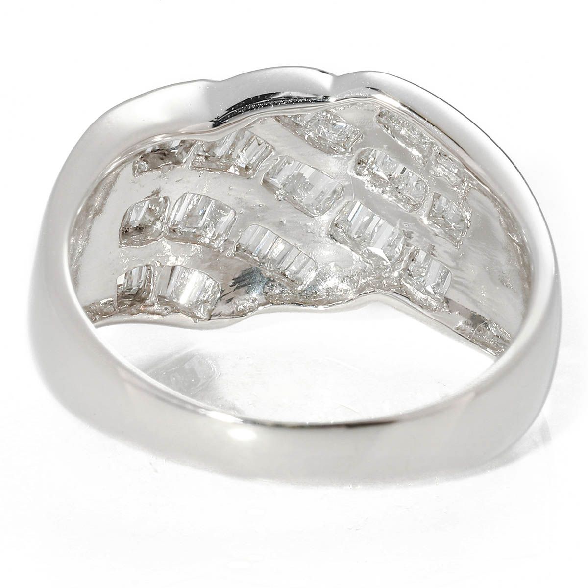 ダイヤモンド 1ct プラチナ Pt850 リング 指輪 15号 中古 プレラブド 