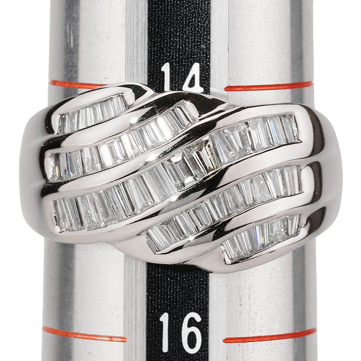 ダイヤモンド 1ct プラチナ Pt850 リング 指輪 15号 中古 プレラブド 