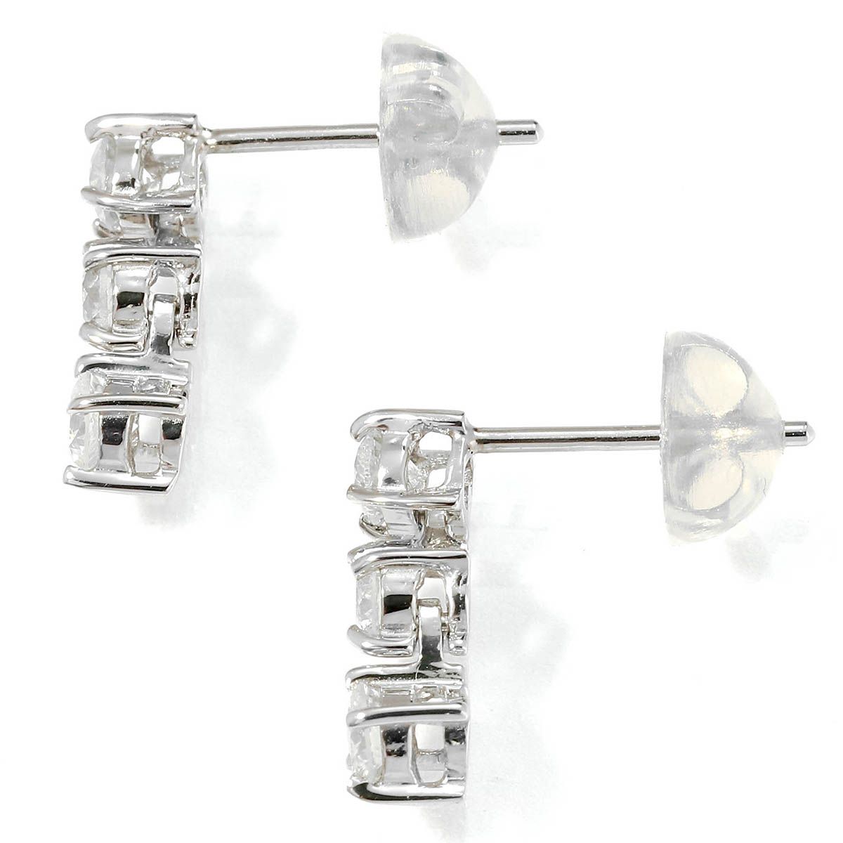 Pt900 プラチナ 1.3g ダイヤ 0.25ct 0.25ct ピアス ダイヤモンド 0.25