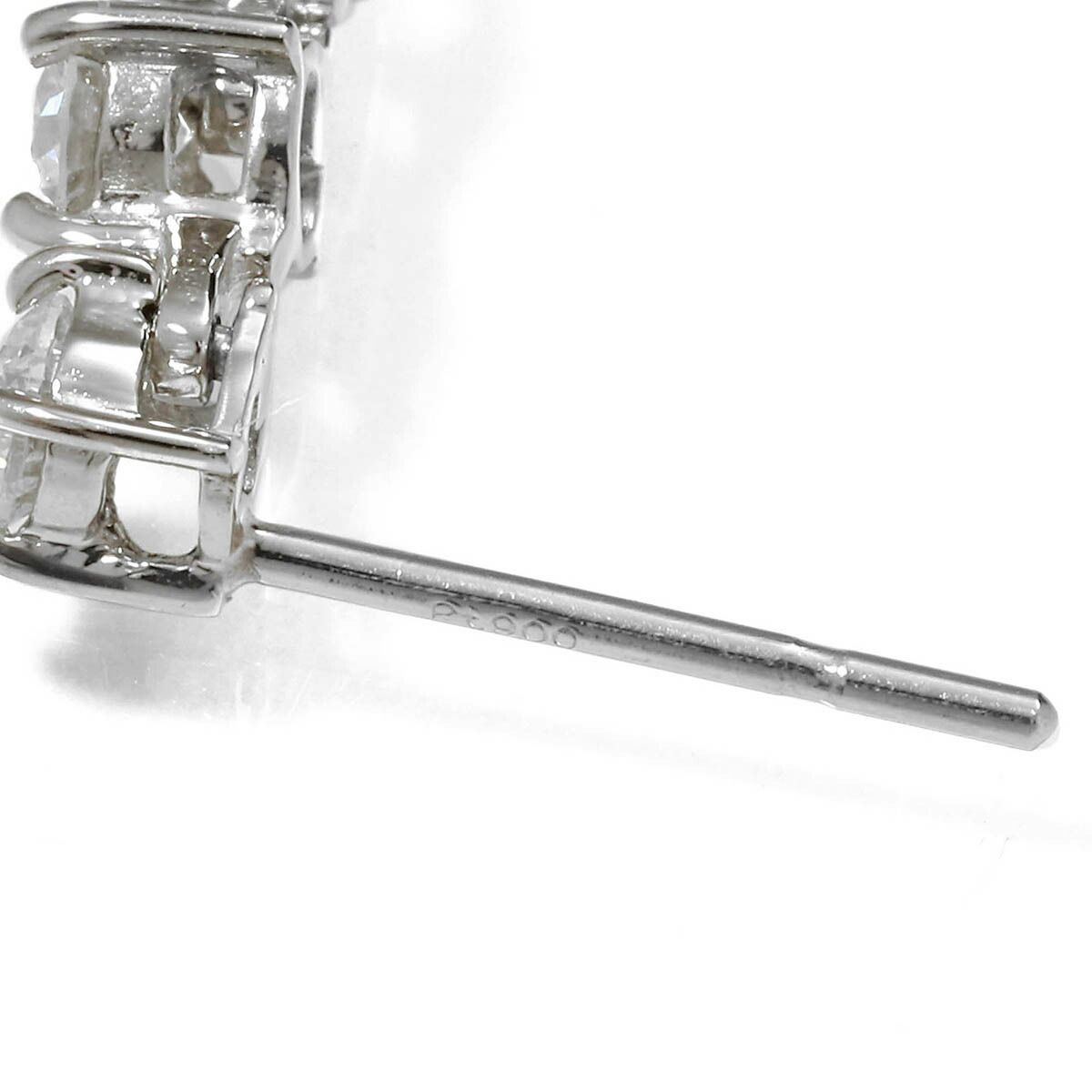 Pt900 プラチナ 1.3g ダイヤ 0.25ct 0.25ct ピアス ダイヤモンド 0.25