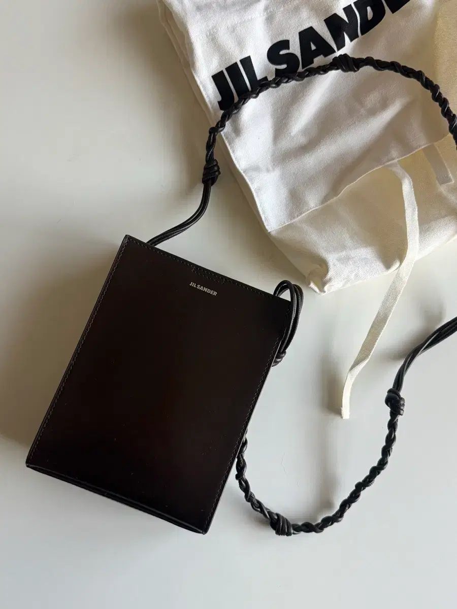 ジルサンダー タンブルバッグ ダークブラウン