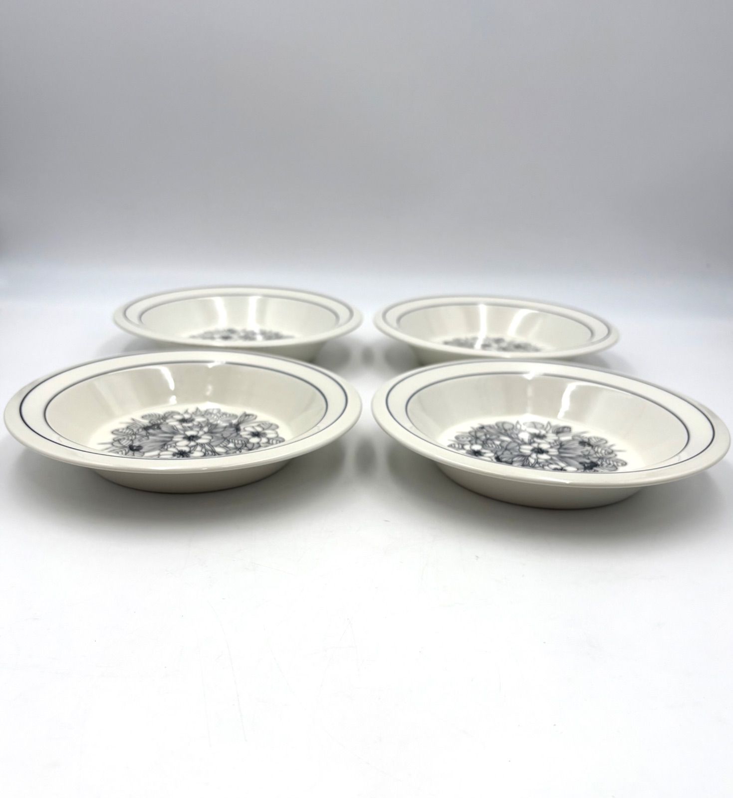 ARABIA アラビア クロッカス 20 cm プレート ヴィンテージ 深皿 スーププレート セット