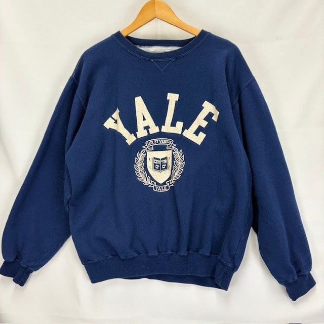 90年代 GEAR YALE University プリント スウェット ネップ サイズⅬ 01