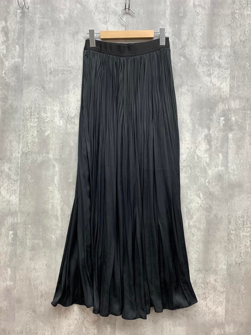 muse Deuxieme Classe ドゥーズィエムクラス プリーツ ロング スカート 黒 ◎レディース