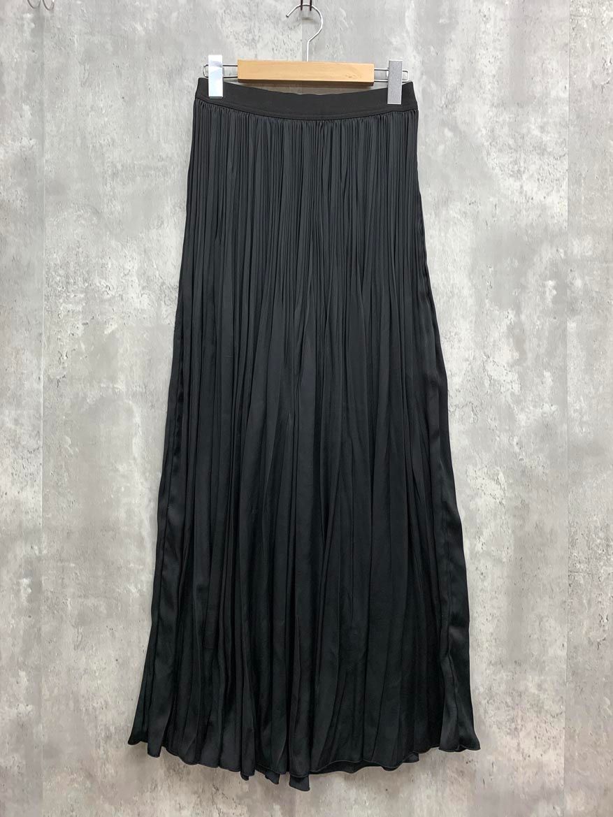 muse Deuxieme Classe ドゥーズィエムクラス プリーツ ロング スカート 黒 ◎レディース