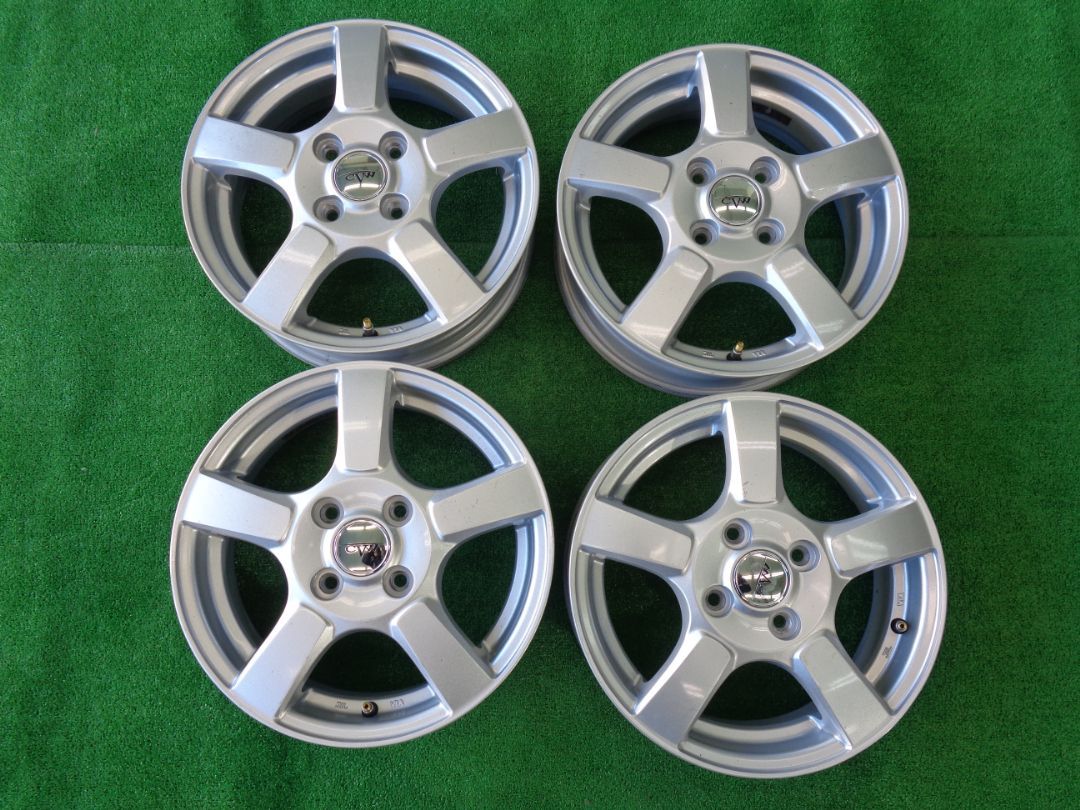 4 5 J 14インチ H 100 53 CVW 01 ホイール 4本 エブリィワゴン スクラムワゴン サイズ♪