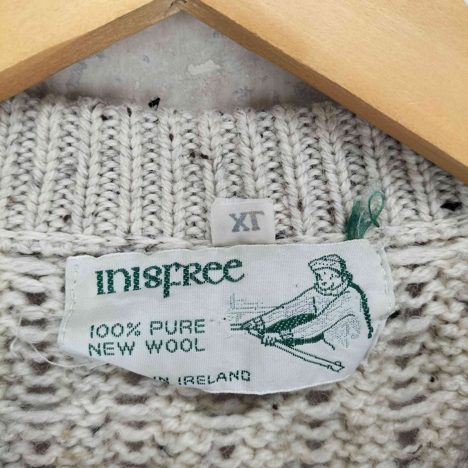 ユーズドフルギ USED古着 MADE IN IRELAND フィッシャーマンニット