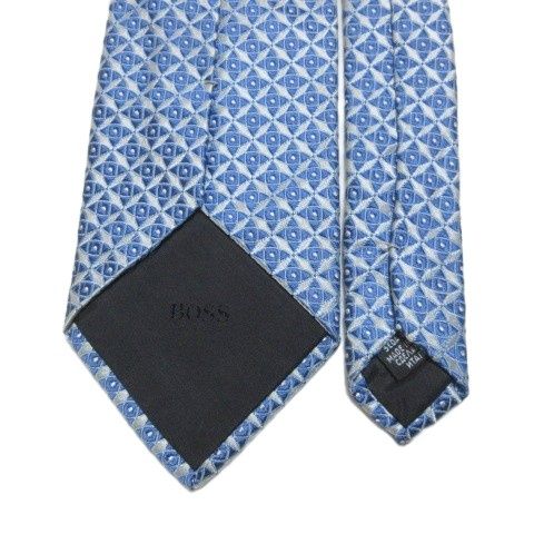 ヒューゴボス HUGO BOSS 美品 ネクタイ ワイドタイ シルク 総柄