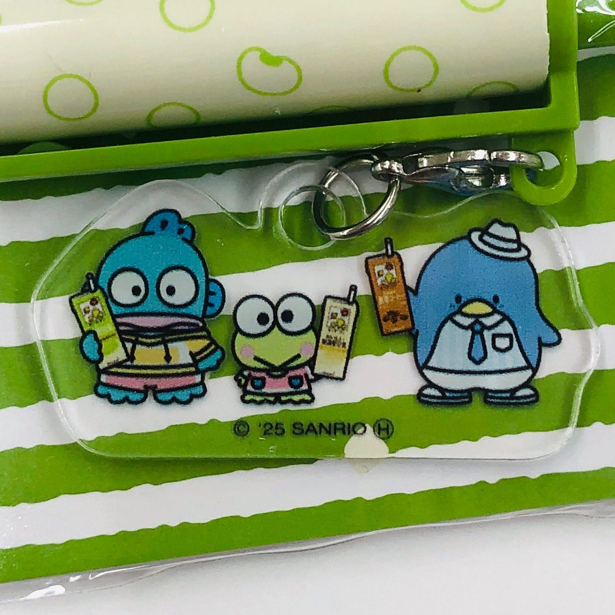 新品】アクリルチャーム付きボールペン 3本セット キッコーマン豆乳×は