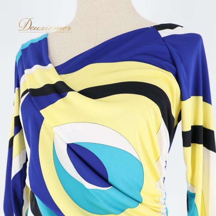 社交ダンス 衣装 トップス ブラウス ブルー系 チャコットロイヤル