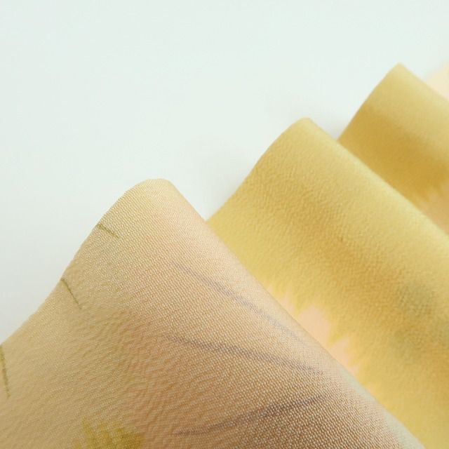 百華❀Y4327◇袷 広衿仕立て 仕付け糸・刺繍衿付 手縫い仕立て 正絹