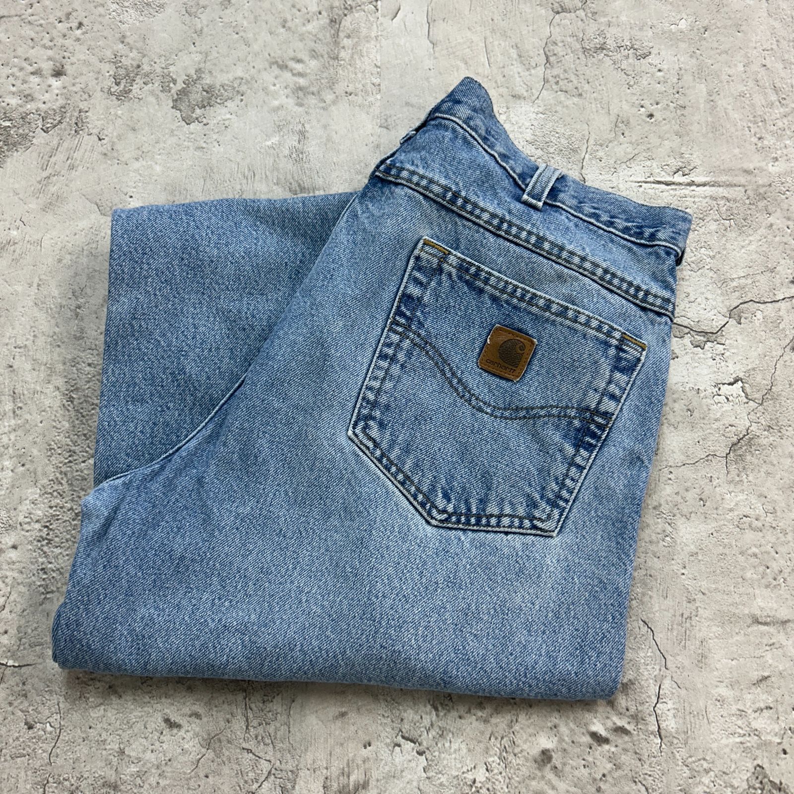 Carhartt カーハート デニムパンツ ジーンズ 古着 ライトブルー W34 