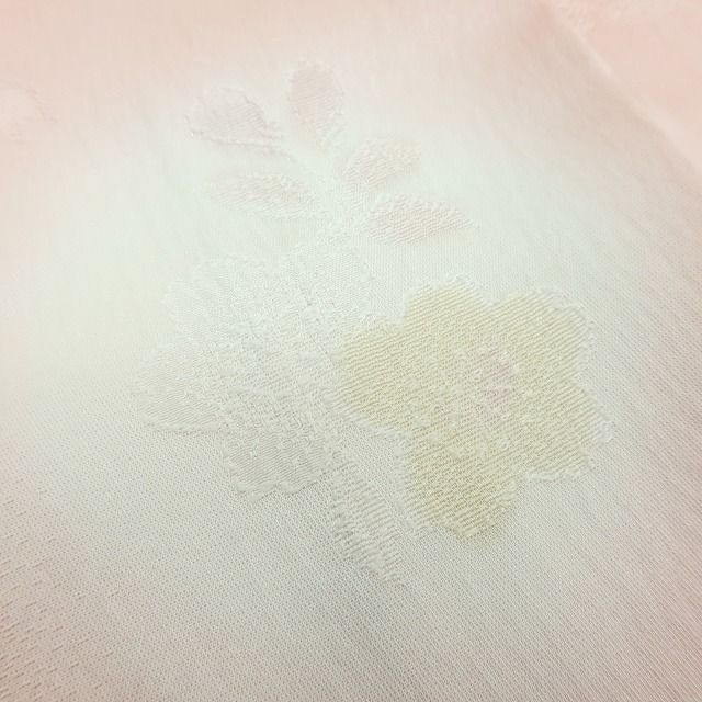  百華 Y 4328 袷 広衿仕立て 仕付け糸 刺繡衿付 手縫い仕立て 桜 正絹 長襦袢 長襦袢 長襦袢 半襦袢