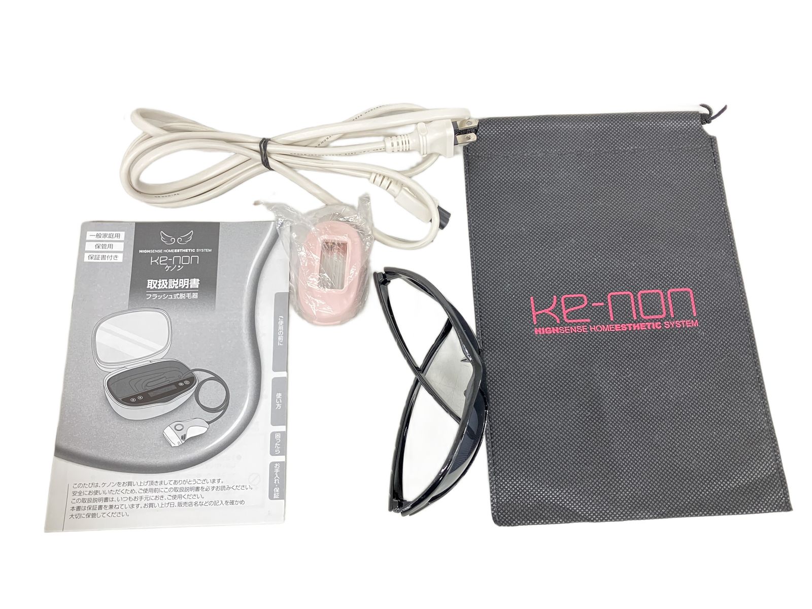 エムテック Ke non ケノン NIPL 2080 フラッシュ式 脱毛器 まゆ毛脱毛器付き 2020年製 シャンパンゴールド 家庭用 美容