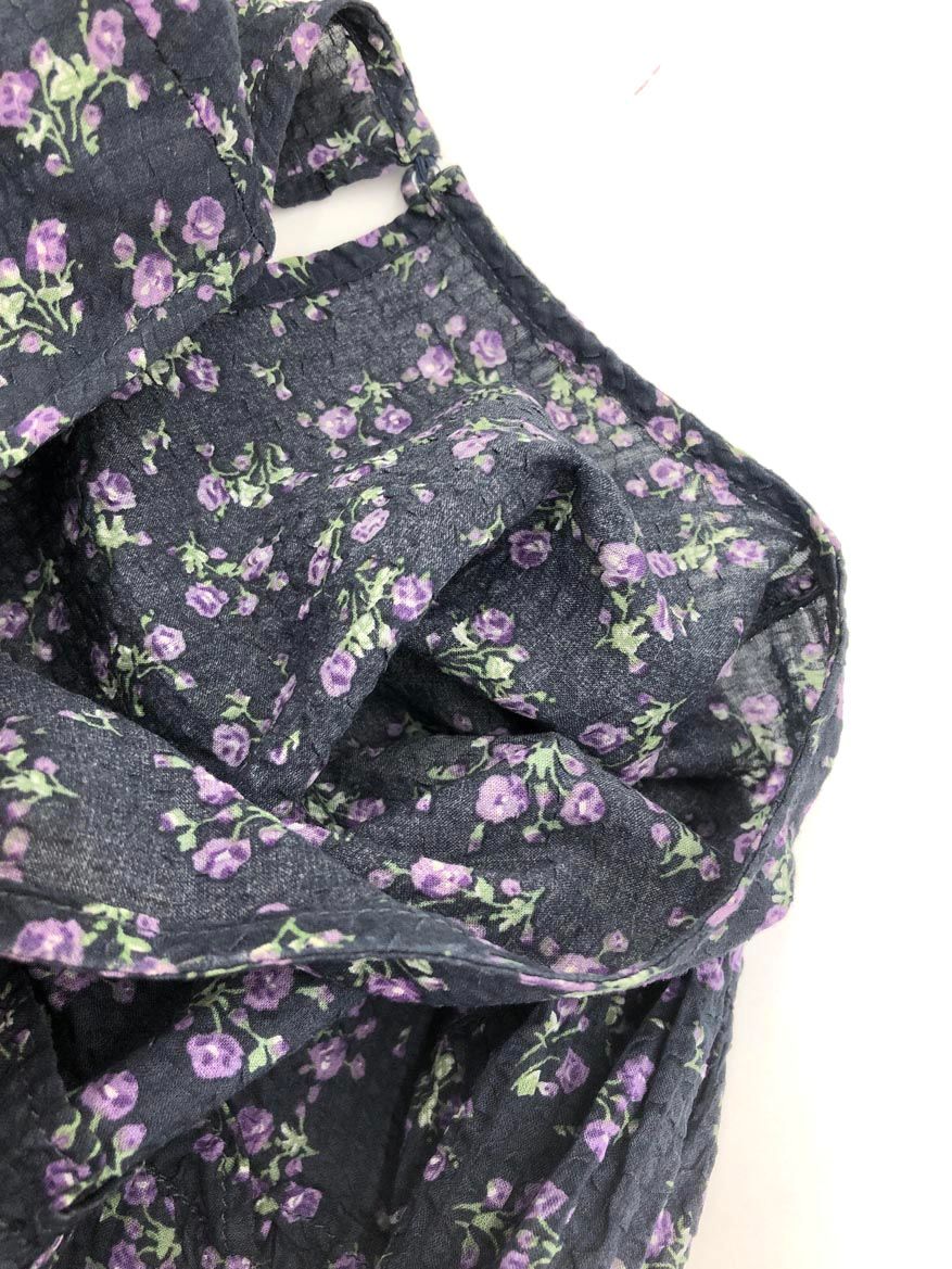  perna ペルナ ドッキングフラワー ワンピース sizeM 総柄 ◎レディース 長袖 七分袖 その他