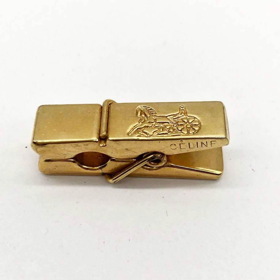 ヴィンテージ セリーヌ CELINE ブローチ マネークリップ 凱旋門 ヴィンテージ セリーヌ CELINE ブローチ マネークリップ 凱旋門