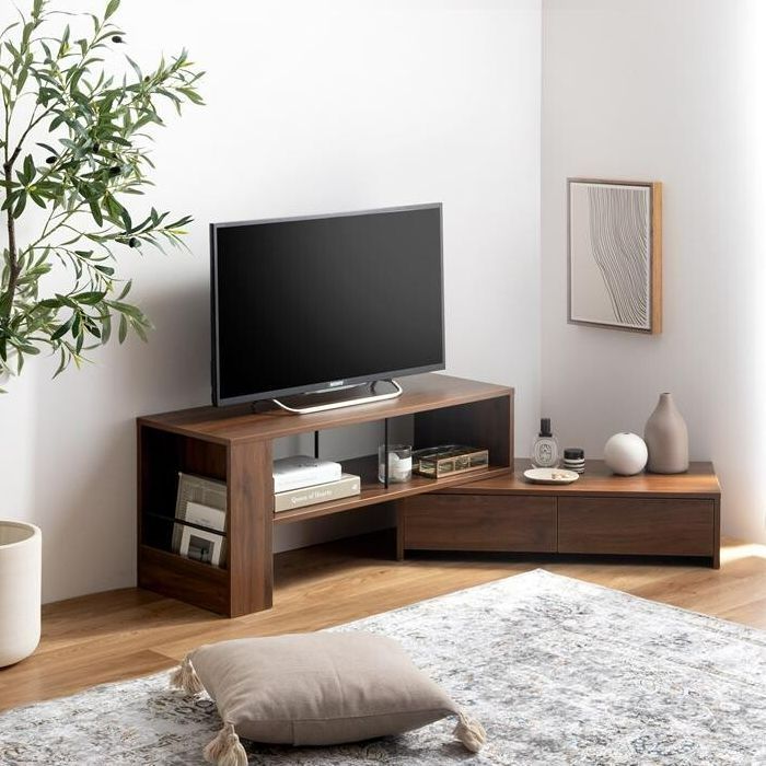 テレビ台 幅90 163 cm 伸縮式テレビ台 TV台 引き出し収納付き コンパクト テレビボード リビングボード サイドボード 省スペース シンプル おしゃれ かわいい リビング ワンルーム 1人暮らし