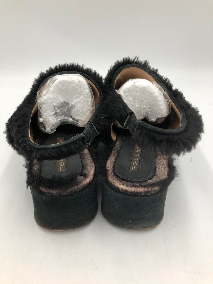 PELLICO SUNNY ペリーコサニー ボア サンダル 黒 ◇□◎レディース