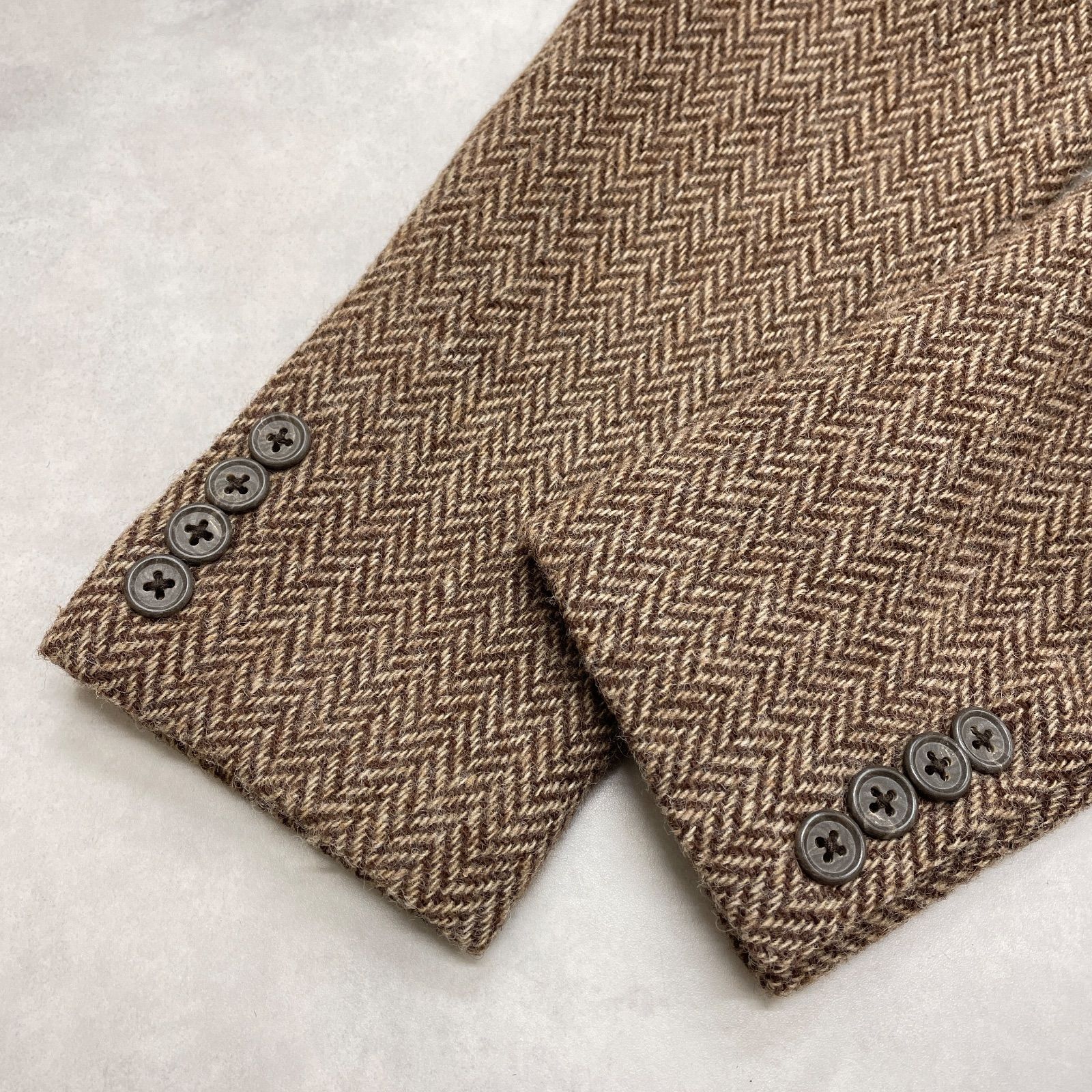 Ralph Lauren ラルフローレン テーラードジャケット ヘリンボーン織