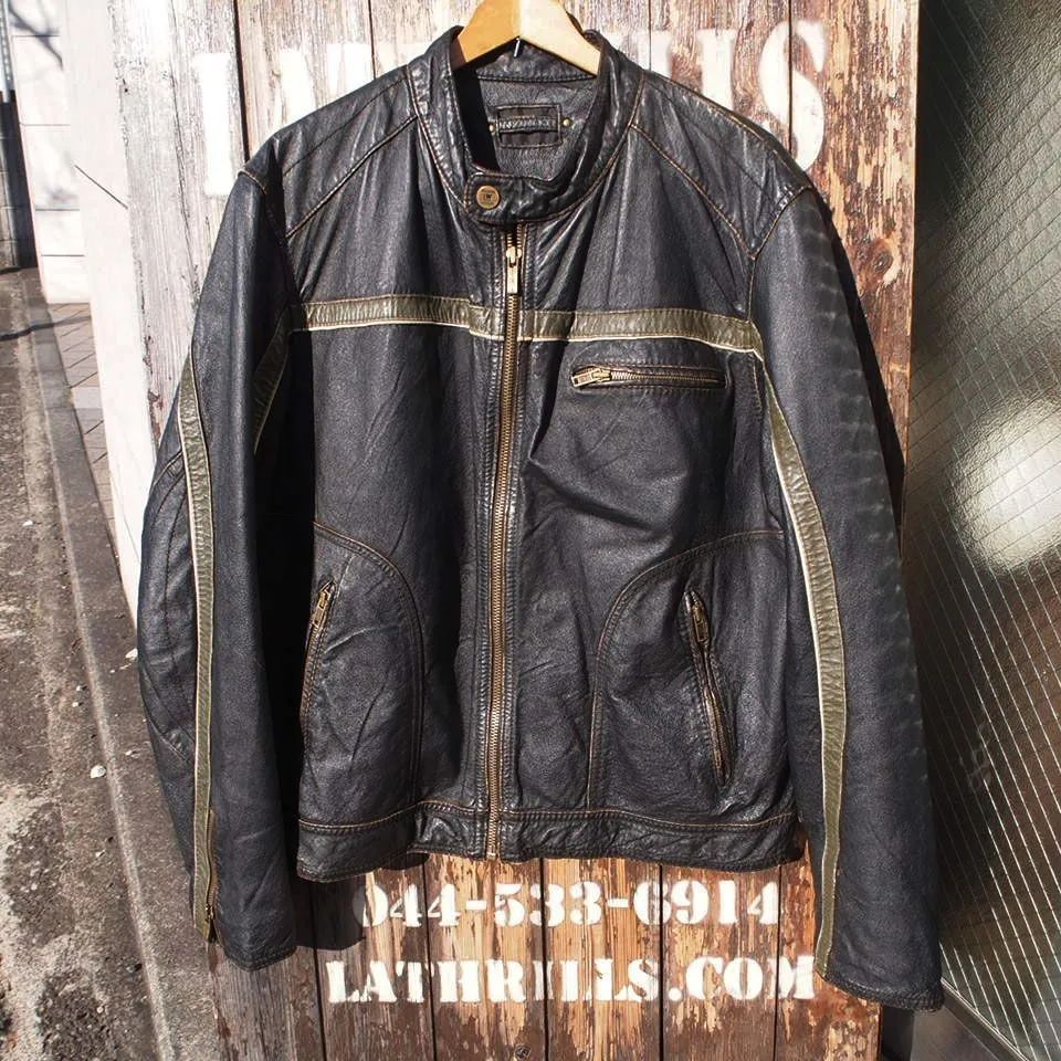 WILSONS LEATHER ウィルソンレザー シングル ライダース ブラック