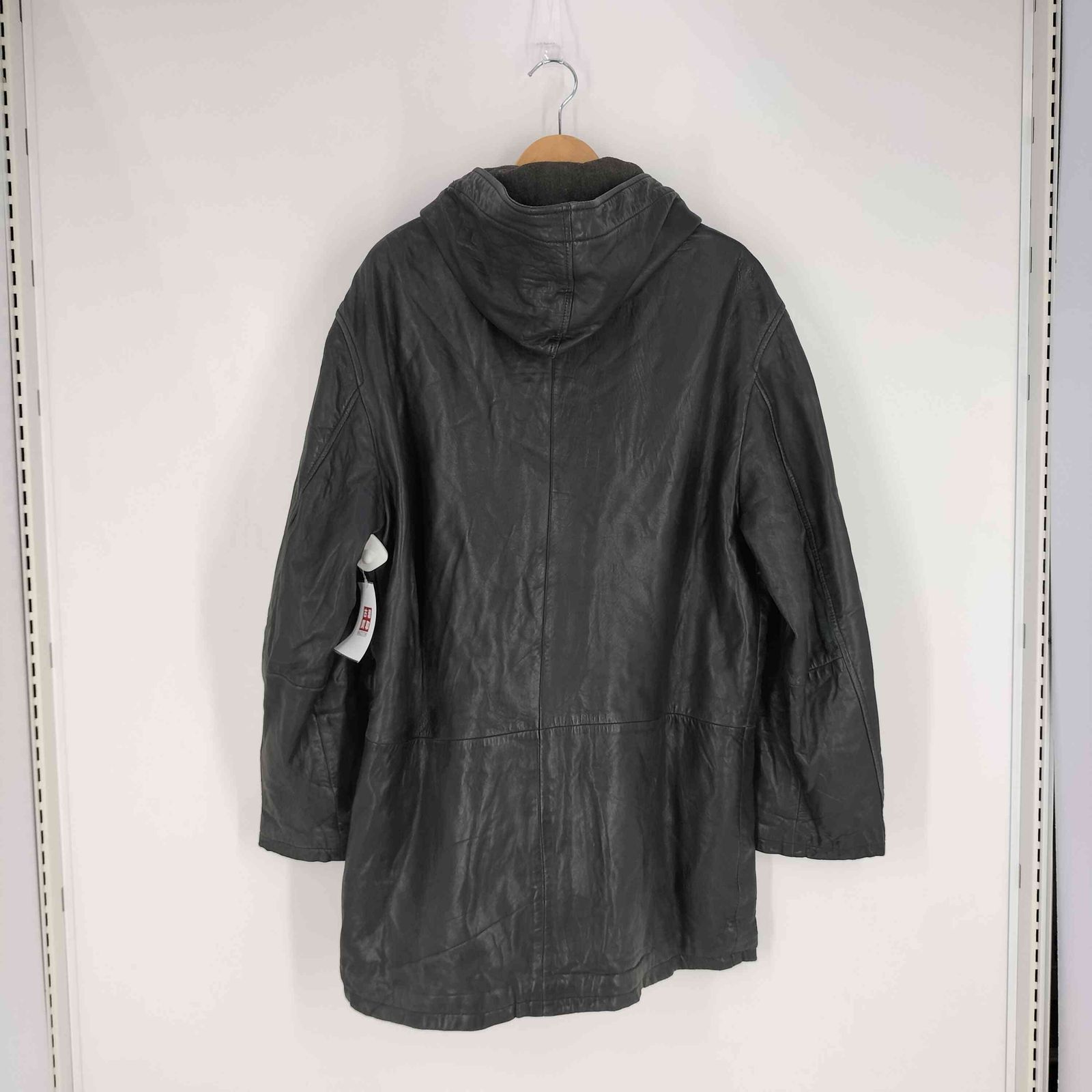 ユーズドフルギ USED古着 STEVE BRANDANO レザー フーデッド ハーフ