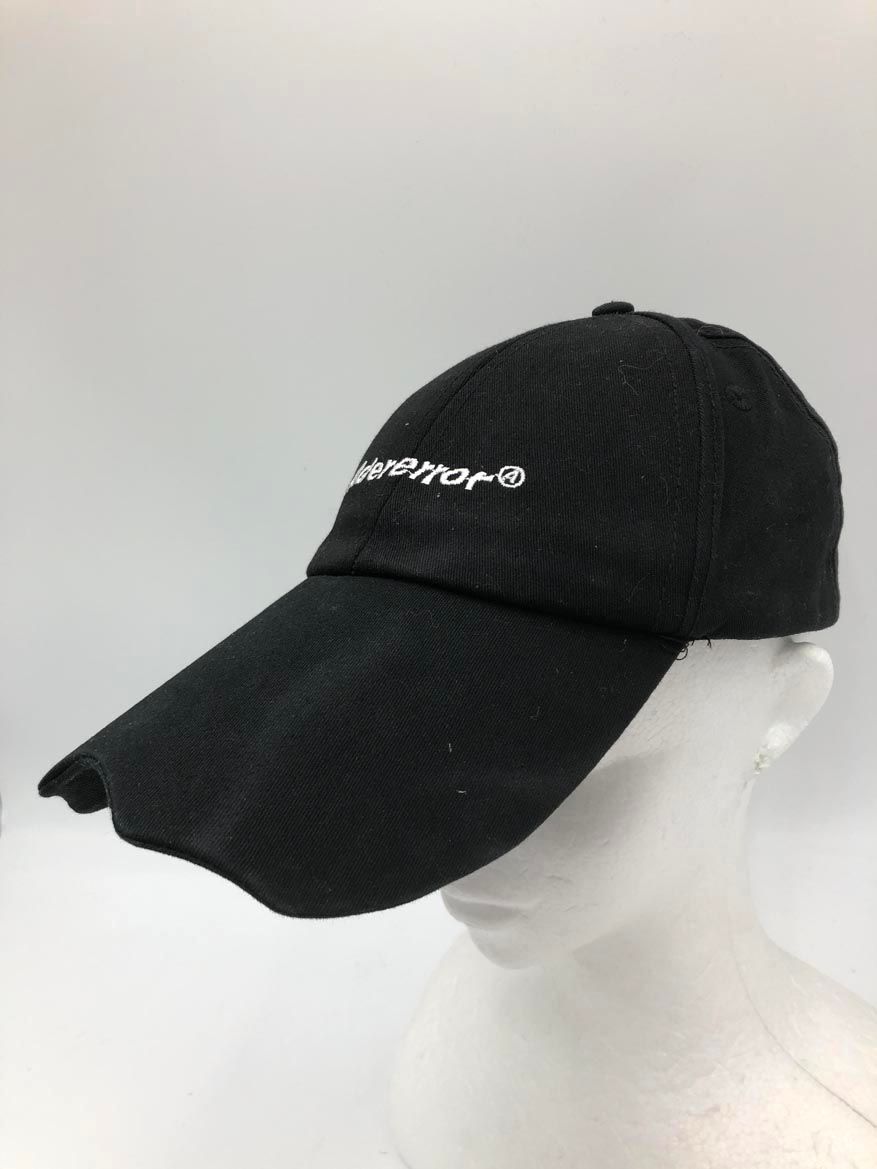 ADER ERROR アーダーエラー ロゴ刺 韓国 キャップ sizeF 黒 ◎メンズ