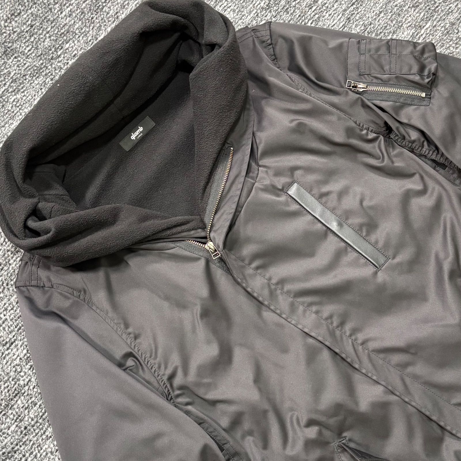 glamb Carol MA-1 Black L グラム キャロル MA1 ブラック □ - メルカリ