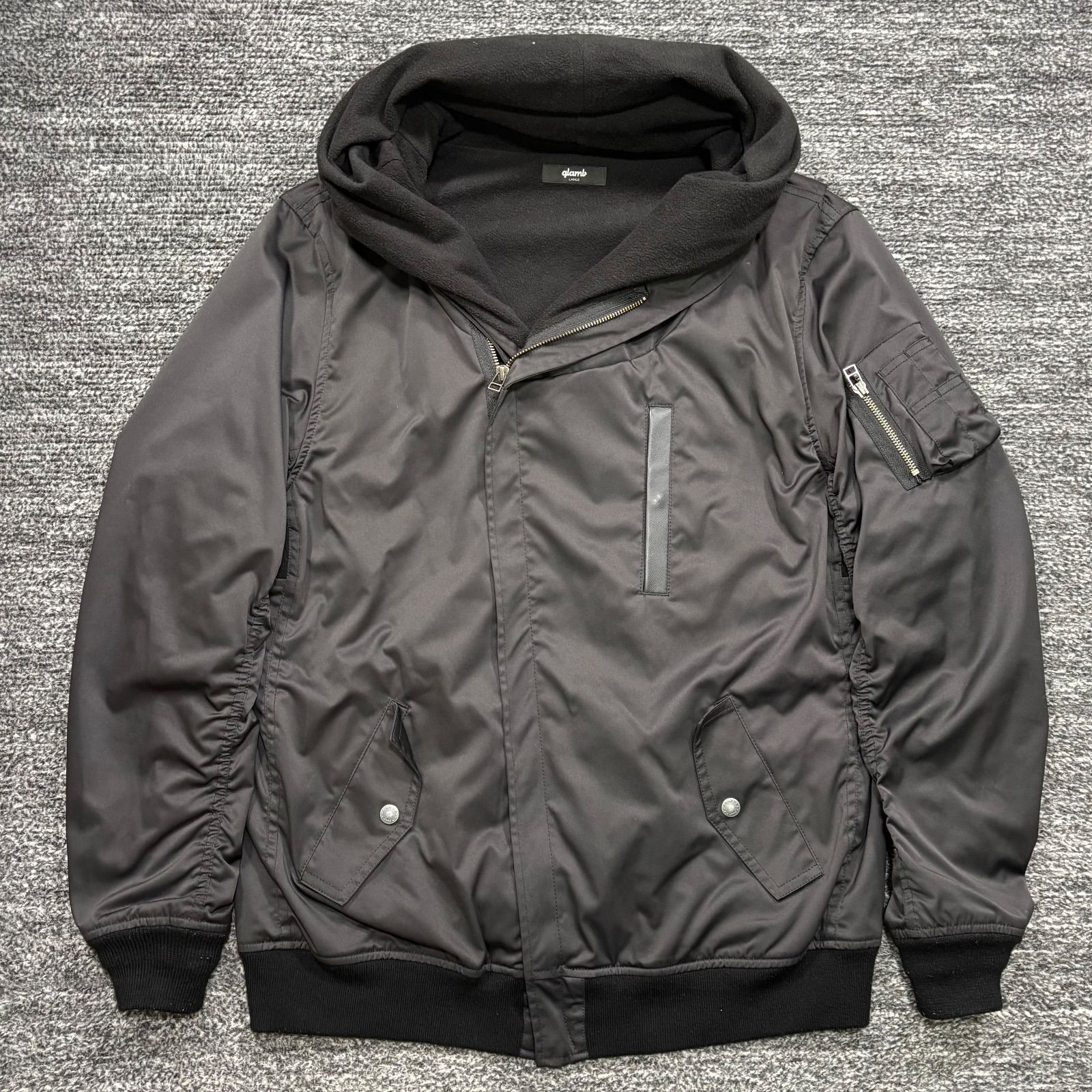 glamb Carol MA-1 Black L グラム キャロル MA1 ブラック □ - メルカリ