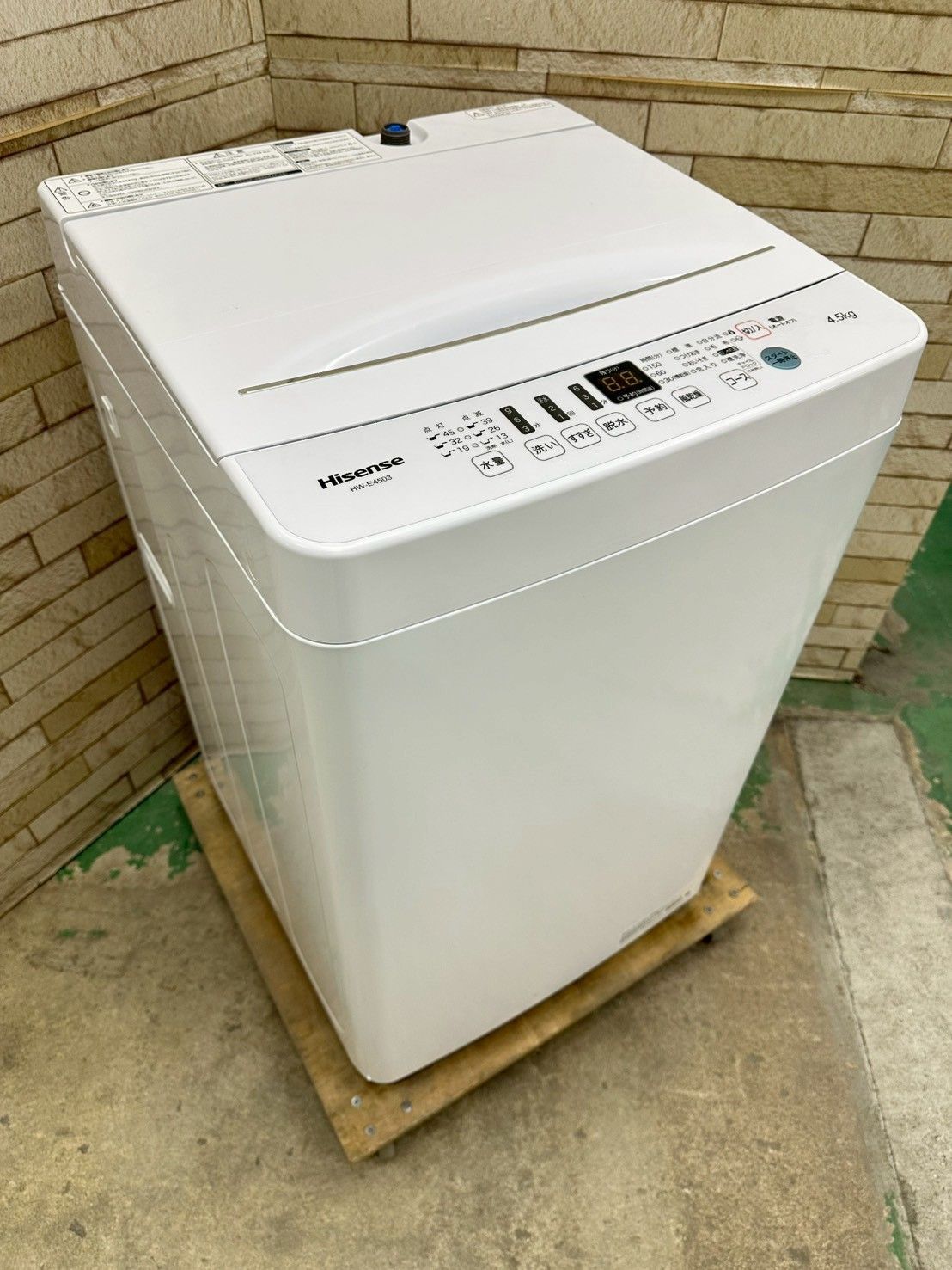 大阪送料無料☆3か月保障付き☆洗濯機☆ハイセンス☆4.5kg☆2021年☆HW