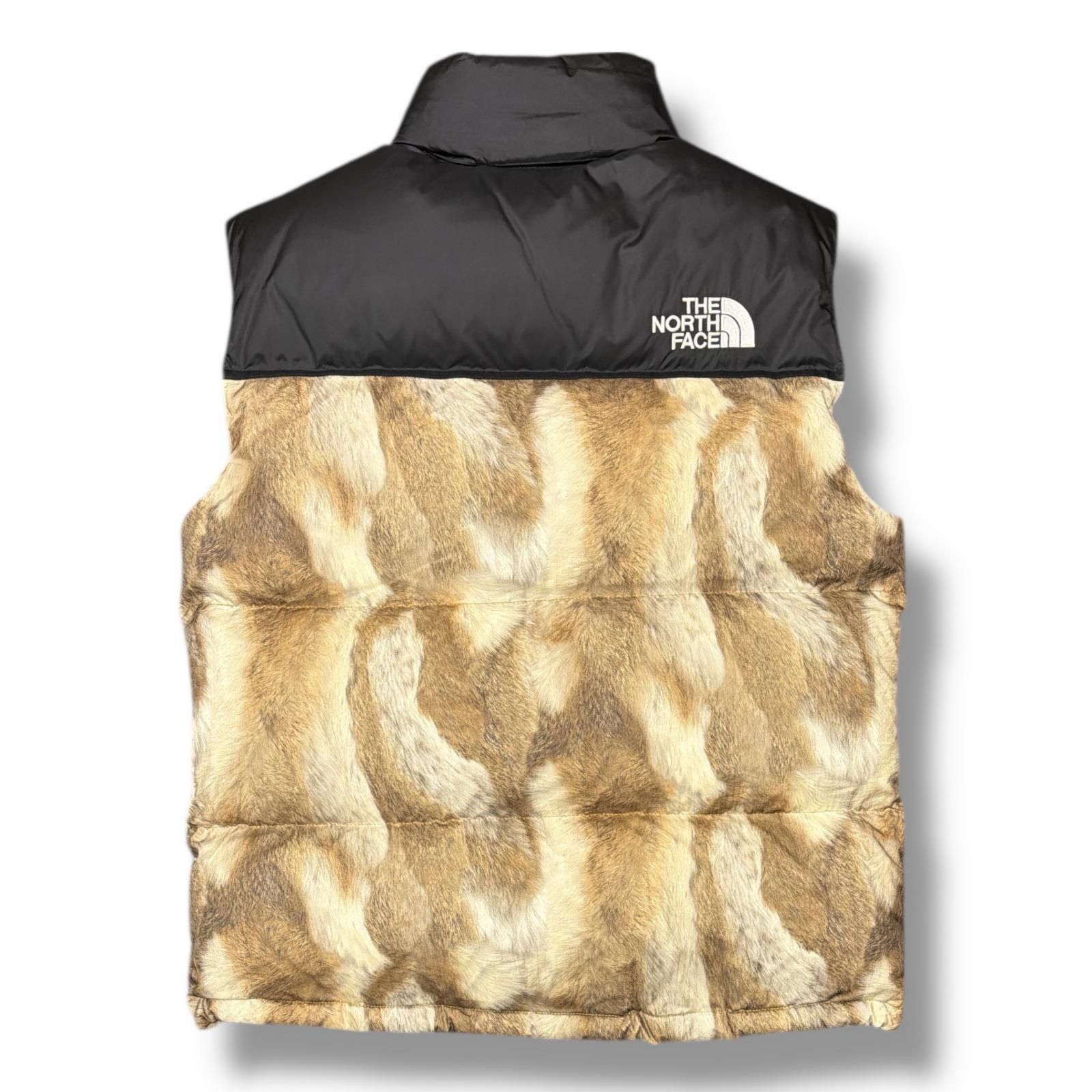 国内正規 Supreme × THE NORTH FACE 13AW Fur Print Nuptse ファー 