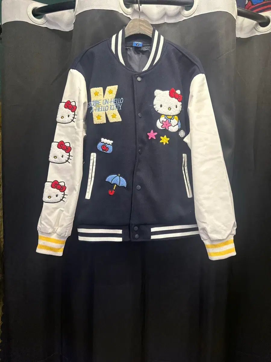 ハローキティ ネイビー 野球 アウター
